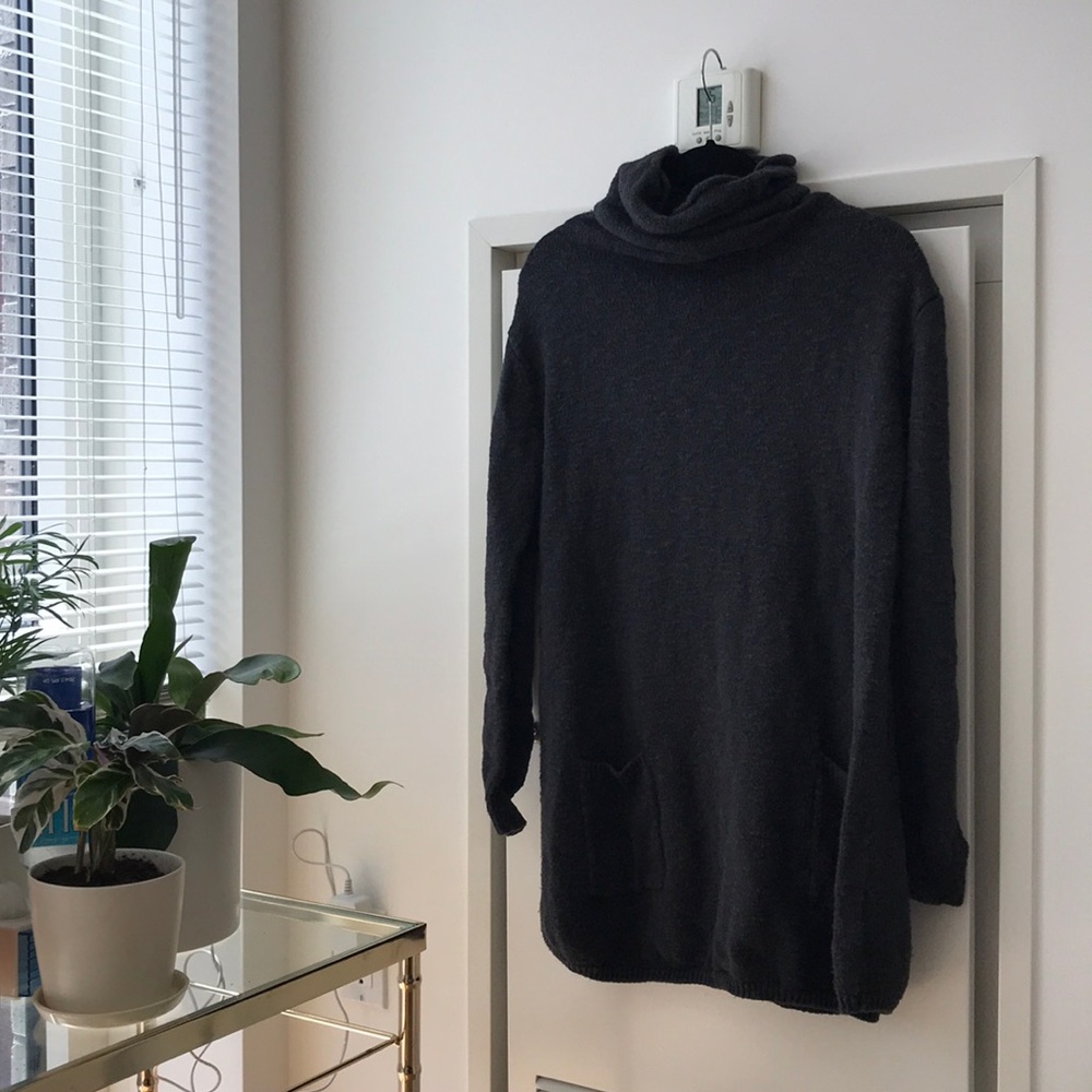 BDG Gray Cowl Neck Tunic